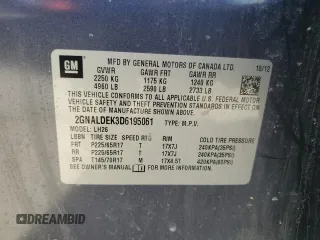 2013 Chevrolet Equinox LT with VIN 2GNALDEK3D6195061, listed as a Copart auction lot 54718985 with 110,128 mi miles and Clean Title. Bid and sale history available at DreamBid. Image 13.