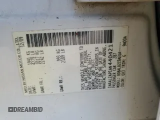 2010 Nissan Altima S z VIN 1N4AL2AP1AN440421, wystawiony jako Copart lot #56064625 z przebiegiem 223 322 mil mil oraz Szkoda całkowita • Salvage title. Historia ofert i sprzedaży dostępna na DreamBid. Obrazek 12.