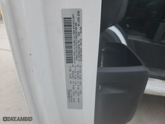 2020 Ram ProMaster Cargo Van with VIN 3C6TRVBG3LE102759, listed as a Copart auction lot 84669054 with 98,773 mi miles and Clean Title. Bid and sale history available at carsss.com. Image 13.