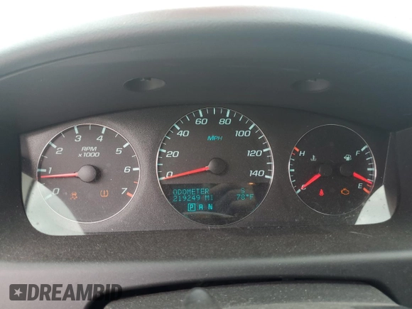 2012 Chevrolet Impala LT Retail with VIN 2G1WB5E32C1107055, listed as a Copart auction lot 53727135 with 219,249 mi miles and Salvage Title. Bid and sale history available at DreamBid. Image 9.