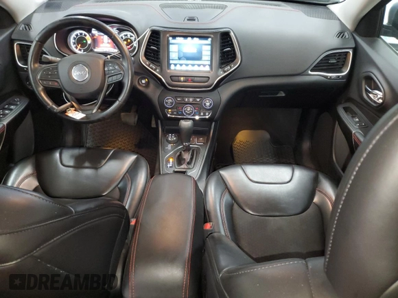 2019 Jeep Cherokee Trailhawk with VIN 1C4PJMBX4KD478219, listed as a Copart auction lot 60919595 with 42,726 mi miles and Salvage title. Bid and sale history available at DreamBid. Image 8.
