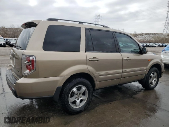 2007 Honda Pilot EX-L with VIN 2HKYF18517H536587, listed as a Copart auction lot 51459635 with 162,346 mi miles and Salvage Title. Bid and sale history available at DreamBid. Image 3.