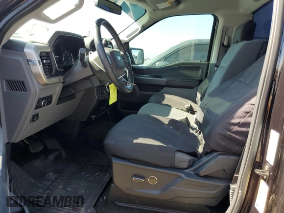 2021 Ford F-150 XL with VIN 1FTMF1E50MKD44349, listed as a Copart auction lot 76947214 with 34,592 mi miles and Salvage title. Bid and sale history available at DreamBid. Image 7.