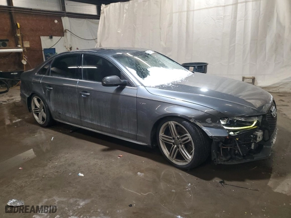 2014 Audi S4 Prestige with VIN WAUKGAFL7EA033037, listed as a Copart auction lot 42141765 with 64,501 mi miles and Salvage Title. Bid and sale history available at carsss.com. Image 4.