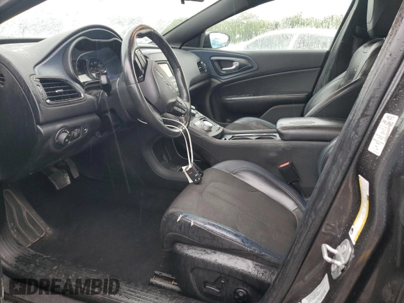 2015 Chrysler 200 S with VIN 1C3CCCBB9FN680839, listed as a Copart auction lot 61400265 with 143,228 mi miles and Salvage title. Bid and sale history available at DreamBid. Image 7.