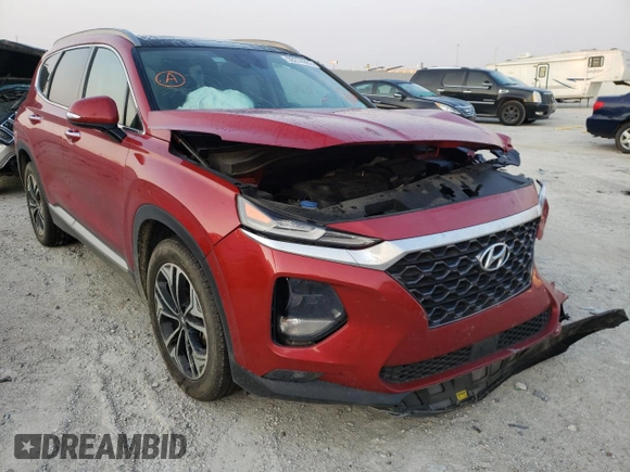2019 Hyundai Santa Fe Ultimate with VIN 5NMS5CAA6KH132654, listed as a Copart auction lot 59274282 with 78,216 mi miles. Bid and sale history available at carsss.com. Image 1.