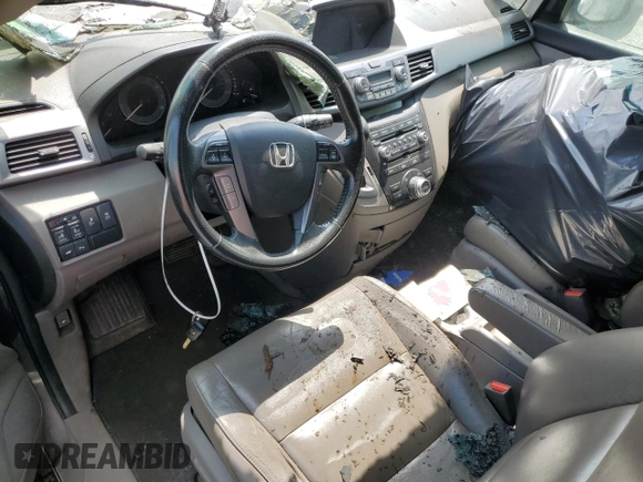 2011 Honda Odyssey Touring with VIN 5FNRL5H91BB045838, listed as a Copart auction lot 59612315 with Not provided miles and Salvage title. Bid and sale history available at DreamBid. Image 8.