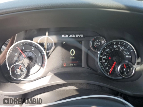 2024 Ram 2500 Tradesman with VIN 3C6UR5CL8RG287887, listed as a Copart auction lot 68363034 with 29 mi miles and Salvage Title. Bid and sale history available at carsss.com. Image 9.