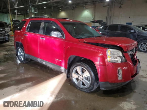 2015 GMC Terrain SLT with VIN 2GKALTEK6F6282849, listed as a Copart auction lot 46996305 with 83,216 mi miles and Salvage title. Bid and sale history available at DreamBid. Image 4.