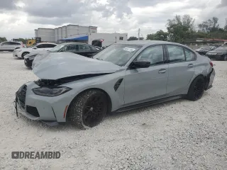 2023 BMW M3 Competition with VIN WBS33AY09PFP50916, listed as a Copart auction lot 48507165 with 8,893 mi miles and Non Repairable. Bid and sale history available at carsss.com. Image 1.