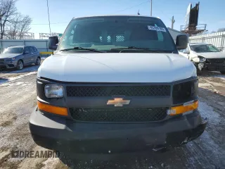 2014 Chevrolet Express Cargo Van with VIN 1GCWGGFA9E1105801, listed as a Copart auction lot 45789185 with 117,119 mi miles and Salvage Title. Bid and sale history available at carsss.com. Image 5.