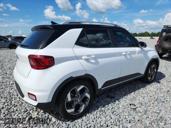 2022 Hyundai Venue Limited with VIN KMHRC8A36NU208112, listed as a Copart auction lot 61246415 with 34,363 mi miles and Non repairable. Bid and sale history available at DreamBid. Image 3.