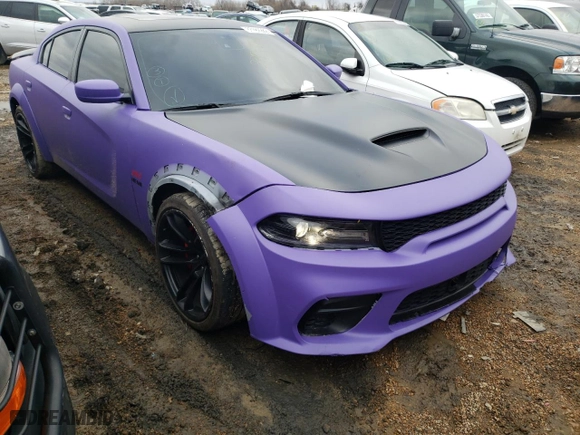 2020 Dodge Charger Scat Pack with VIN 2C3CDXGJ5LH254851, listed as a Copart auction lot 37167262 with 33,065 mi miles and Salvage Title. Bid and sale history available at carsss.com. Image 1.