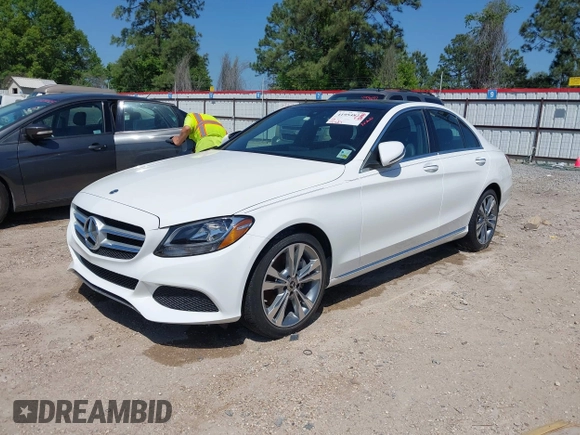 2018 Mercedes-Benz C 300 with VIN WDDWF4JB3JR405370, listed as a IAAI auction lot 41954821 with 36,907 mi miles and . Bid and sale history available at carsss.com. Image 2.