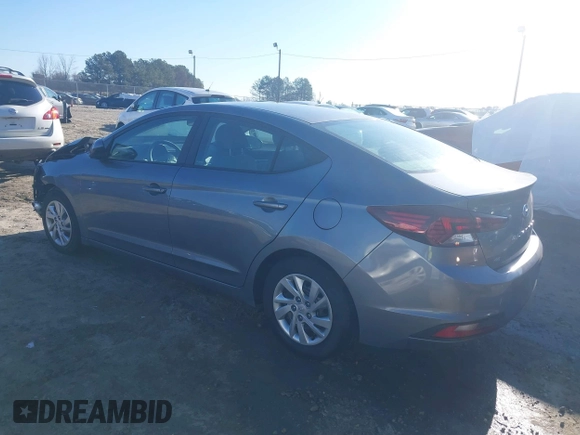 2019 Hyundai Elantra SE with VIN KMHD74LF4KU833618, listed as a IAAI auction lot 41497377 with 50,529 mi miles and . Bid and sale history available at DreamBid. Image 3.
