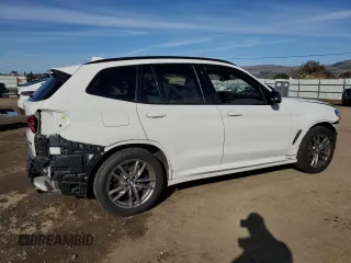 2020 BMW X3 M40i with VIN 5UXTY9C09L9B31399, listed as a Copart auction lot 87004624 with Not Provided miles and Salvage Title. Bid and sale history available at DreamBid. Image 3.