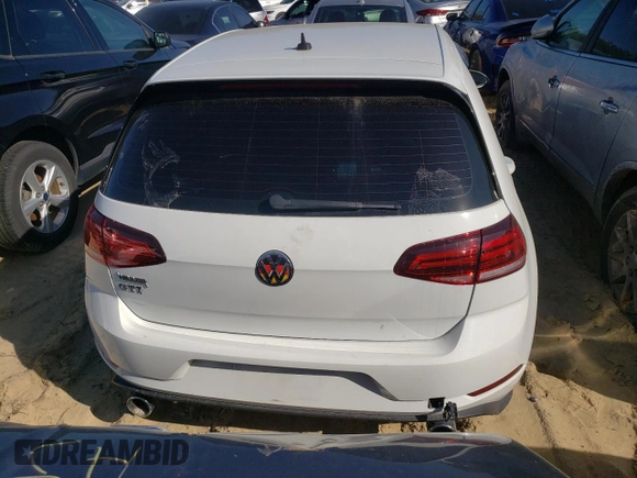 2018 Volkswagen Golf GTI S with VIN 3VW547AUXJM290814, listed as a Copart auction lot 41943153 with 25,153 mi miles. Bid and sale history available at carsss.com. Image 6.