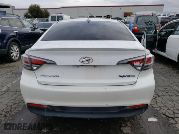 2016 Hyundai Sonata Hybrid SE with VIN KMHE24L17GA011637, listed as a Copart auction lot 73576332 with 170,747 mi miles. Bid and sale history available at carsss.com. Image 6.