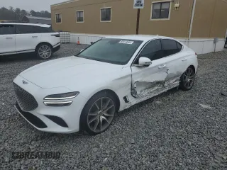 2023 Genesis G70 2.0T with VIN KMTG34TA5PU134136, listed as a Copart auction lot 80513584 with 12,567 mi miles and Salvage Title. Bid and sale history available at DreamBid. Image 1.