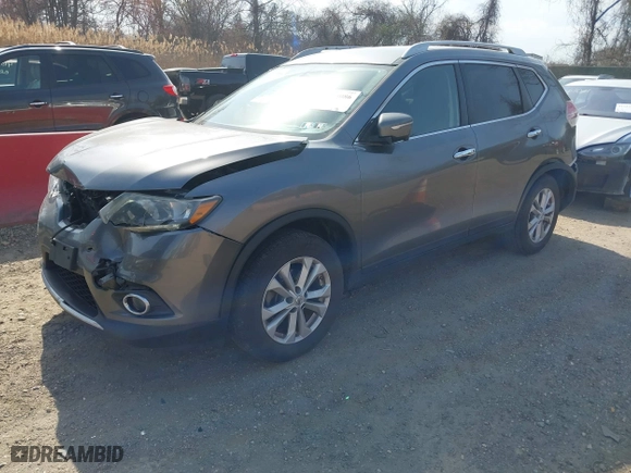 2015 Nissan Rogue SV with VIN KNMAT2MV1FP524545, listed as a IAAI auction lot 41848086 with 188,141 mi miles. Bid and sale history available at carsss.com. Image 22.