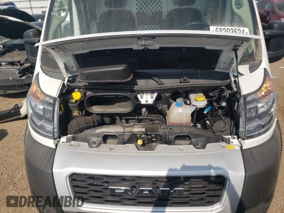 2021 Ram ProMaster Cargo with VIN 3C6LRVNG8ME567227, listed as a Copart auction lot 68293524 with 37,921 mi miles and Salvage Title. Bid and sale history available at DreamBid. Image 12.