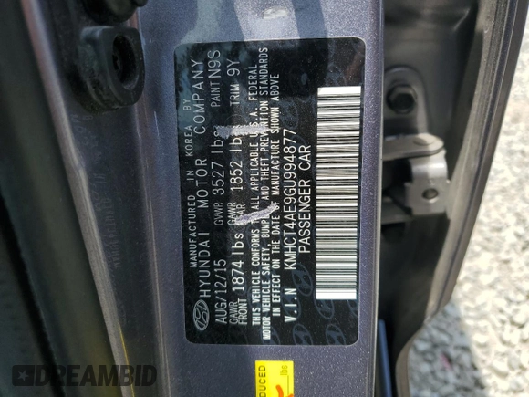 2016 Hyundai Accent SE z VIN KMHCT4AE9GU994877, wystawiony jako Copart lot #58599175 z przebiegiem 115 175 mil mil oraz Czysty tytuł • Clean title. Historia ofert i sprzedaży dostępna na DreamBid. Obrazek 12.