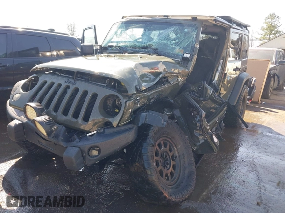 2015 Jeep Wrangler Unlimited Rubicon with VIN 1C4BJWFG0FL623431, listed as a IAAI auction lot 41651317 with 105,508 mi miles. Bid and sale history available at carsss.com. Image 17.