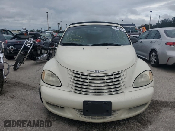 2005 Chrysler PT Cruiser GT with VIN 3C3AY75S25T337168, listed as a Copart auction lot 74942944 with 0 mi miles and Salvage Title. Bid and sale history available at carsss.com. Image 5.