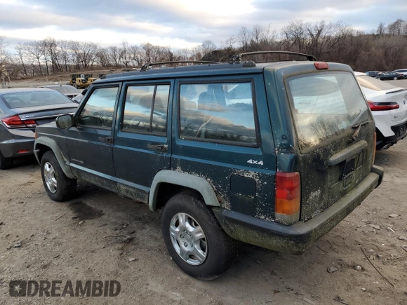 1997 Jeep Cherokee SE with VIN 1J4FJ28S0VL546175, listed as a Copart auction lot 89046155 with 0 mi miles and Non Repairable. Bid and sale history available at carsss.com. Image 2.