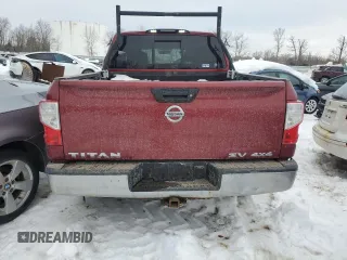 2017 Nissan Titan S with VIN 1N6AA1EJ3HN530354, listed as a Copart auction lot 45652545 with 177,776 mi miles and Salvage Title. Bid and sale history available at carsss.com. Image 6.
