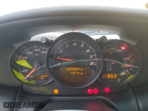 2002 Porsche Boxster with VIN WP0CA29802U623712, listed as a Copart auction lot 60972405 with 99,584 mi miles and Salvage title. Bid and sale history available at DreamBid. Image 9.