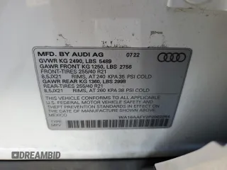 2023 Audi Q5 Sportback S line Prestige with VIN WA16AAFY2P2002254, listed as a Copart auction lot 45670704 with 30,045 mi miles and . Bid and sale history available at DreamBid. Image 14.