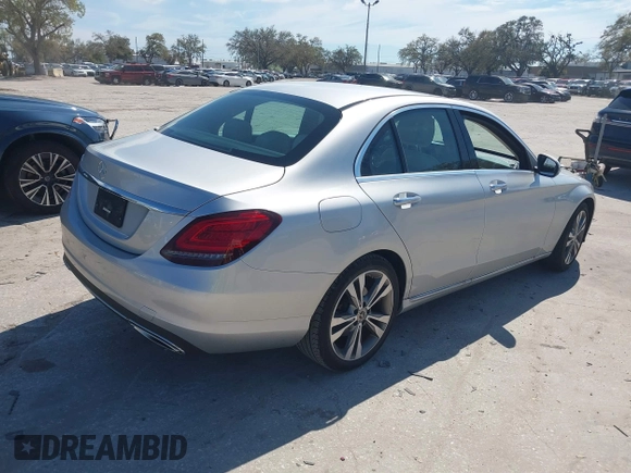 2020 Mercedes-Benz C 300 with VIN W1KWF8DB4LR598862, listed as a IAAI auction lot 41693955 with 19,238 mi miles and . Bid and sale history available at carsss.com. Image 4.
