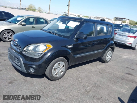 2012 Kia Soul with VIN KNDJT2A52C7743482, listed as a IAAI auction lot 41953108 with 116,188 mi miles. Bid and sale history available at carsss.com. Image 2.