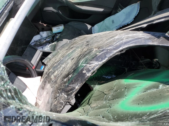 2025 Tesla Model 3 Long Range with VIN 5YJ3E1EA5SF999984, listed as a Copart auction lot 58244825 with Not provided miles and Salvage title. Bid and sale history available at DreamBid. Image 7.