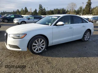 2014 Audi A6 Premium Plus with VIN WAUFMAFC4EN102057, listed as a Copart auction lot 45723195 with 111,527 mi miles and Salvage title. Bid and sale history available at DreamBid. Image 1.