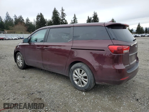 2017 Kia Sedona LX with VIN KNDMB5C11H6219569, listed as a Copart auction lot 50744505 with 89,579 mi miles and Salvage Title. Bid and sale history available at carsss.com. Image 2.