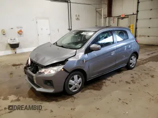 2022 Mitsubishi Mirage ES z VIN ML32AUHJ8NH006084, wystawiony jako Copart lot #58522195 z przebiegiem 54 361 mil mil oraz Czysty tytuł • Clean title. Historia ofert i sprzedaży dostępna na DreamBid. Obrazek 1.