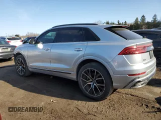 2019 Audi Q8 Prestige with VIN WA1FVAF13KD036479, listed as a Copart auction lot 46460035 with 121,107 mi miles and Salvage title. Bid and sale history available at DreamBid. Image 2.