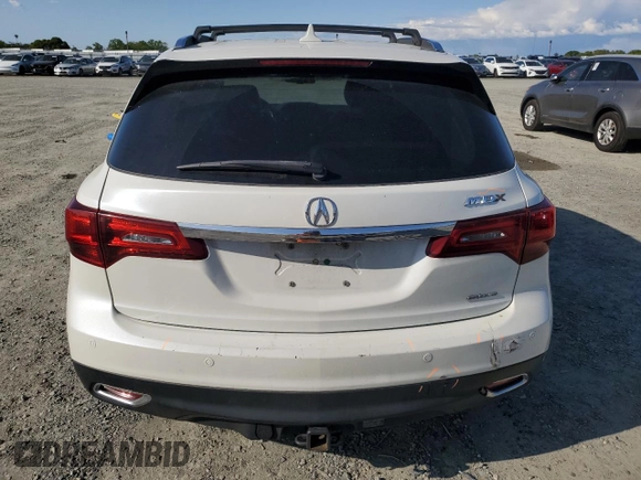 2015 Acura MDX Advance/Entertainment Pkg with VIN 5FRYD4H82FB009557, listed as a Copart auction lot 51964965 with 157,892 mi miles and Salvage Title. Bid and sale history available at carsss.com. Image 6.
