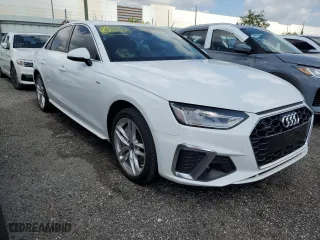 2021 Audi A4 Sedan S line Premium with VIN WAUDAAF41MA033133, listed as a Copart auction lot 49933343 with 25,177 mi miles. Bid and sale history available at carsss.com. Image 4.