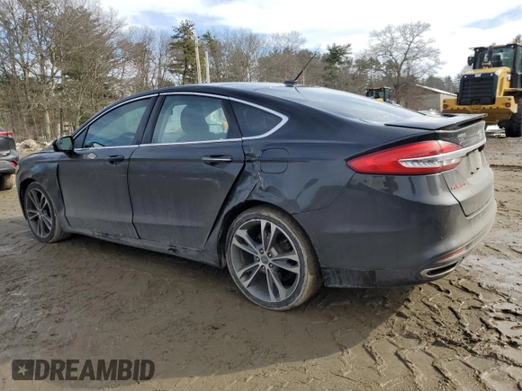 2017 Ford Fusion Titanium with VIN 3FA6P0D94HR183550, listed as a Copart auction lot 46148595 with 140,505 mi miles and Salvage title. Bid and sale history available at DreamBid. Image 2.