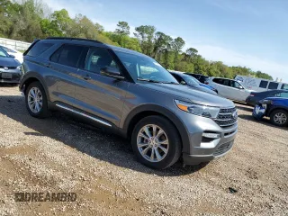 2024 Ford Explorer XLT with VIN 1FMSK7DH1RGA88701, listed as a Copart auction lot 51088365 with 10,282 mi miles and Salvage Title. Bid and sale history available at DreamBid. Image 4.