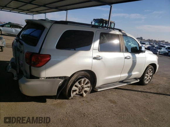 2012 Toyota Sequoia Platinum with VIN 5TDDY5G13CS065495, listed as a Copart auction lot 83325994 with 235,350 mi miles and Salvage Title. Bid and sale history available at carsss.com. Image 3.