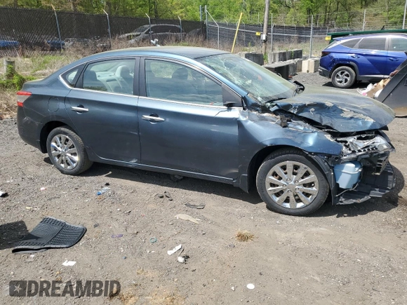2014 Nissan Sentra S with VIN 3N1AB7AP9EY331520, listed as a Copart auction lot 53931085 with 106,587 mi miles and Salvage Title. Bid and sale history available at DreamBid. Image 4.
