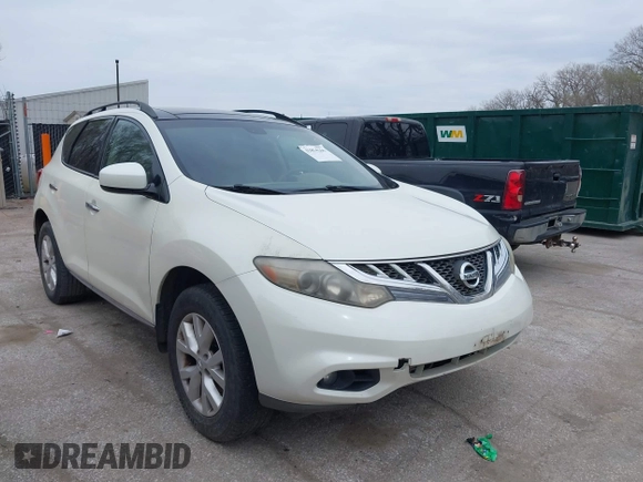 2011 Nissan Murano S with VIN JN8AZ1MW8BW168357, listed as a IAAI auction lot 41854266 with 231,647 mi miles and . Bid and sale history available at DreamBid. Image 1.