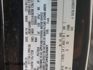 2019 Ford F-350 XL with VIN 1FT8W3BT2KEG36001, listed as a Copart auction lot 52803685 with 119,710 mi miles and Salvage Title. Bid and sale history available at DreamBid. Image 12.