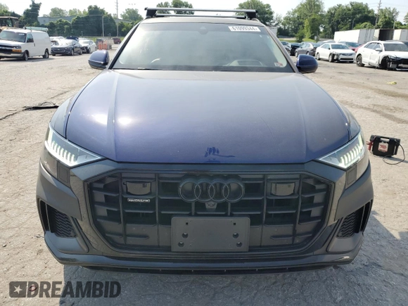 2021 Audi Q8 Prestige with VIN WA1FVAF13MD027865, listed as a Copart auction lot 61099344 with 41,905 mi miles and Salvage title. Bid and sale history available at DreamBid. Image 5.