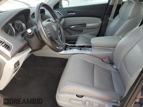 2015 Acura TLX Technology with VIN 19UUB2F5XFA009951, listed as a Copart auction lot 56991775 with Not provided miles and Salvage title. Bid and sale history available at DreamBid. Image 7.