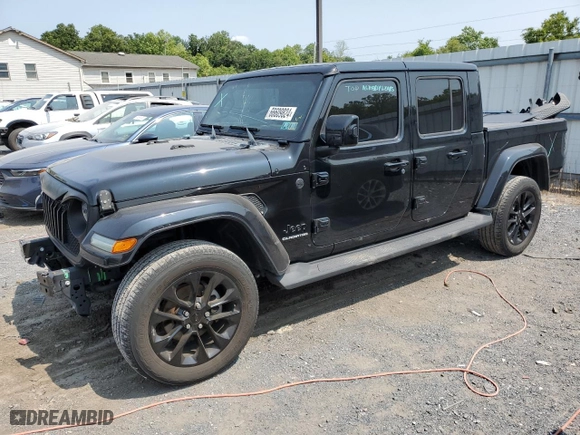 2021 Jeep Gladiator Overland with VIN 1C6HJTFG0ML541311, listed as a Copart auction lot 66609824 with 44,362 mi miles and Salvage Title. Bid and sale history available at carsss.com. Image 1.